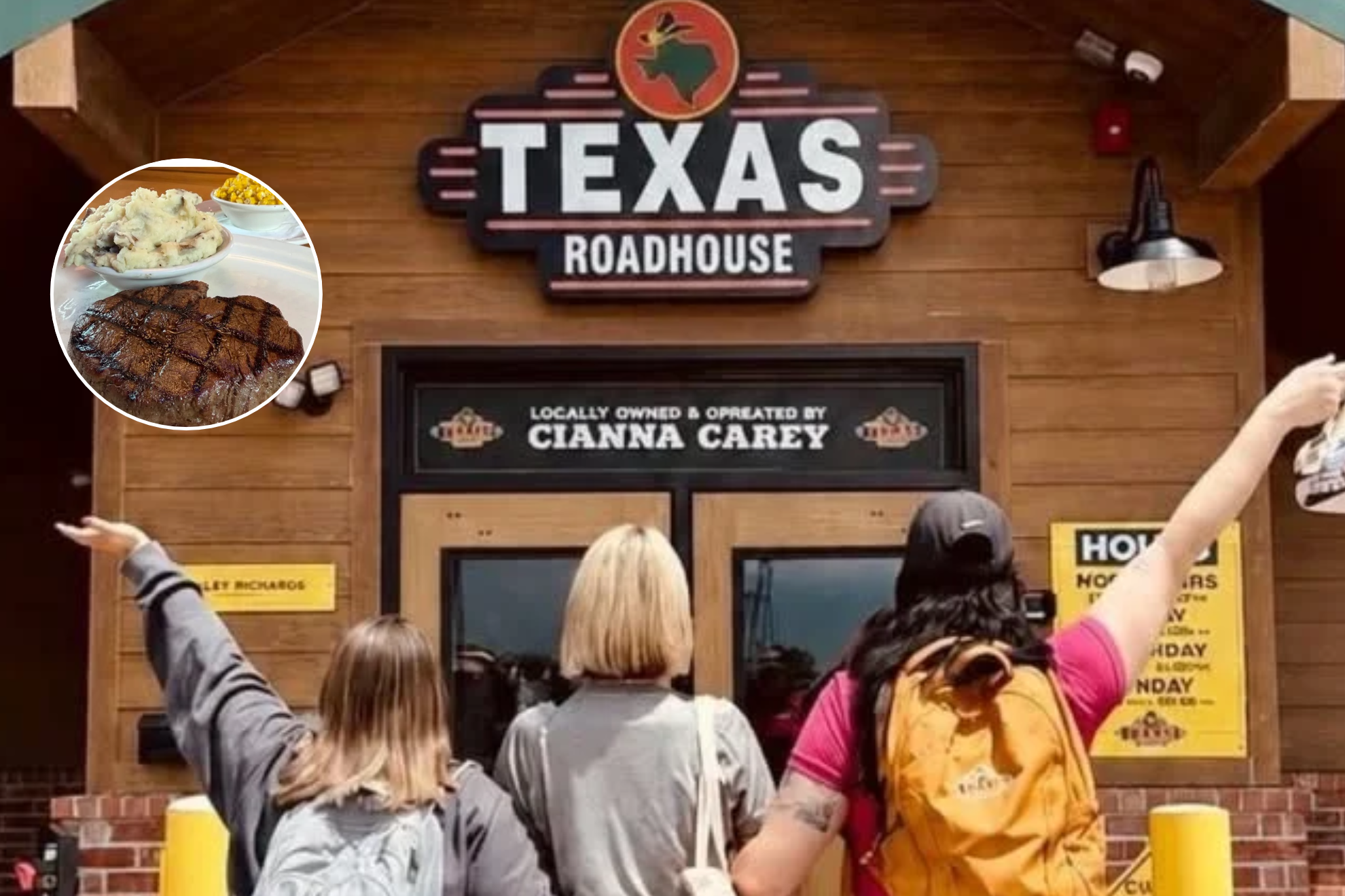 Kenneth Card reported on TikTok that he received a sirloin instead of the filet he had ordered at a restaurant. instagram@texasroadhouse