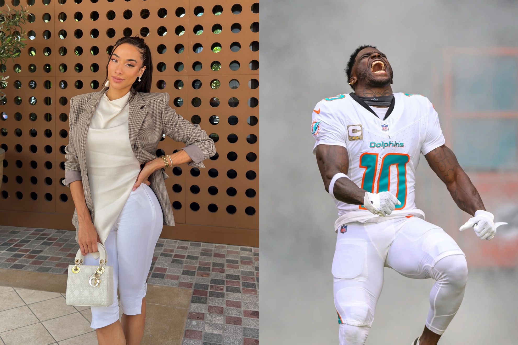 Keeta Vaccaro and Tyreek Hill IG