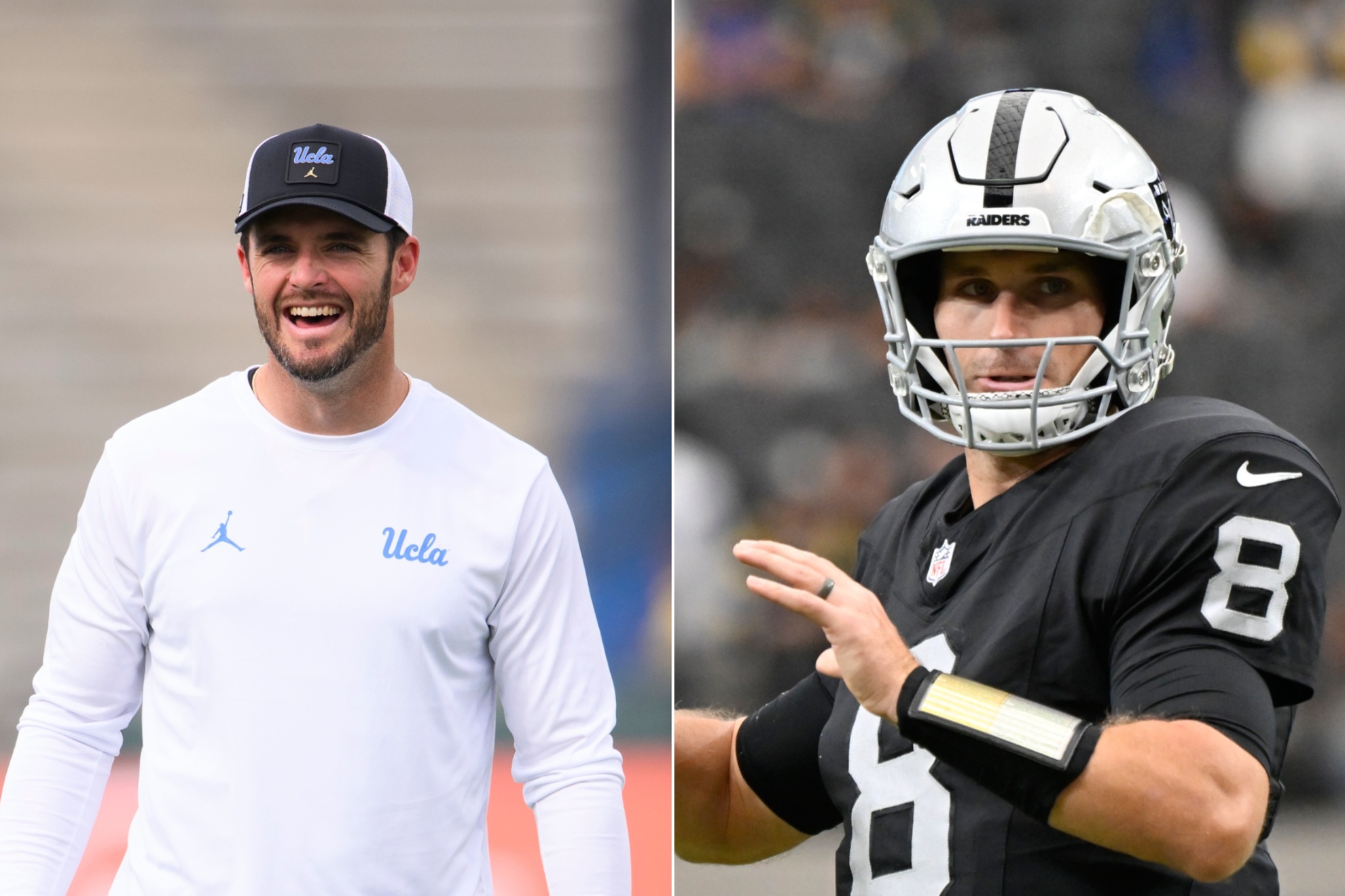 Derek Carr and Kirk Cousins LAPRESSE