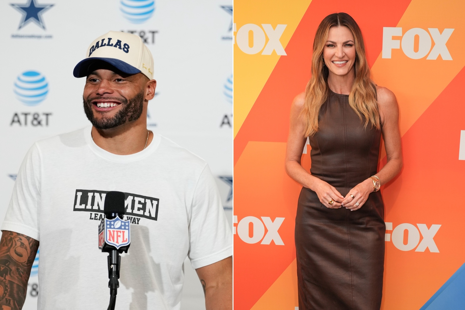 Dak Prescott and Erin Andrews LAPRESSE